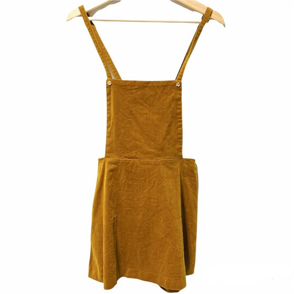 Zara Trafaluc Pinny Bib Corduroy Overall Dress - Picture 4 of 7